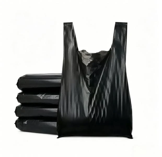 Automatic Single Line Plastic T-Shirt Bag Making Machine factory